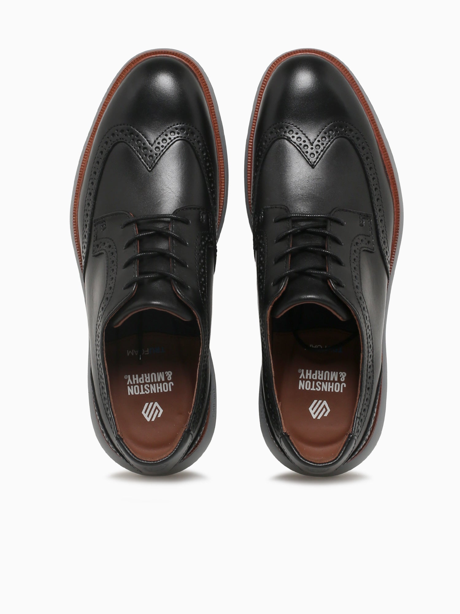 Larkin Wing Tip Black Leather 204169 Black / 8 / M