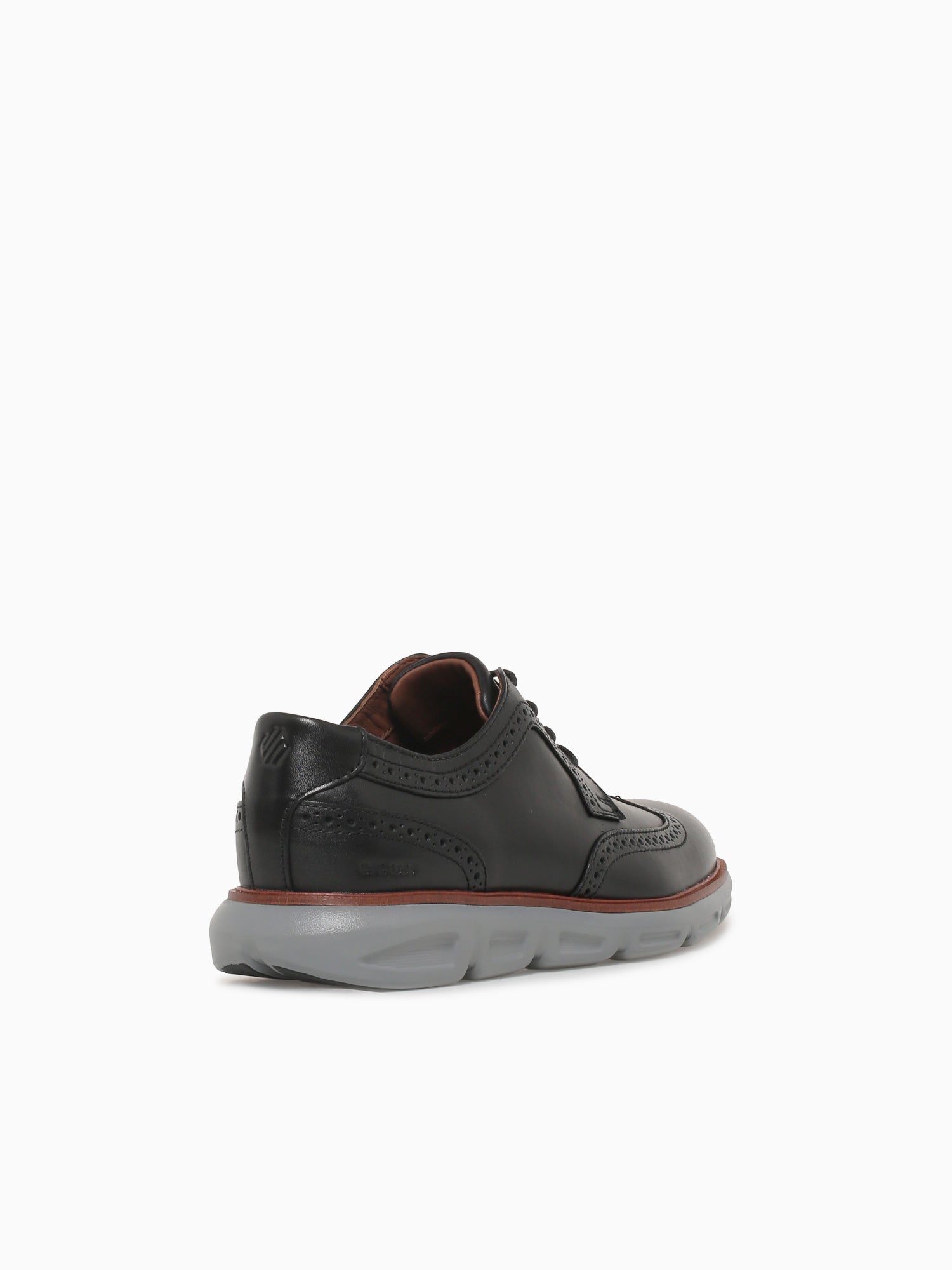 Larkin Wing Tip Black Leather 204169 Black / 8 / M