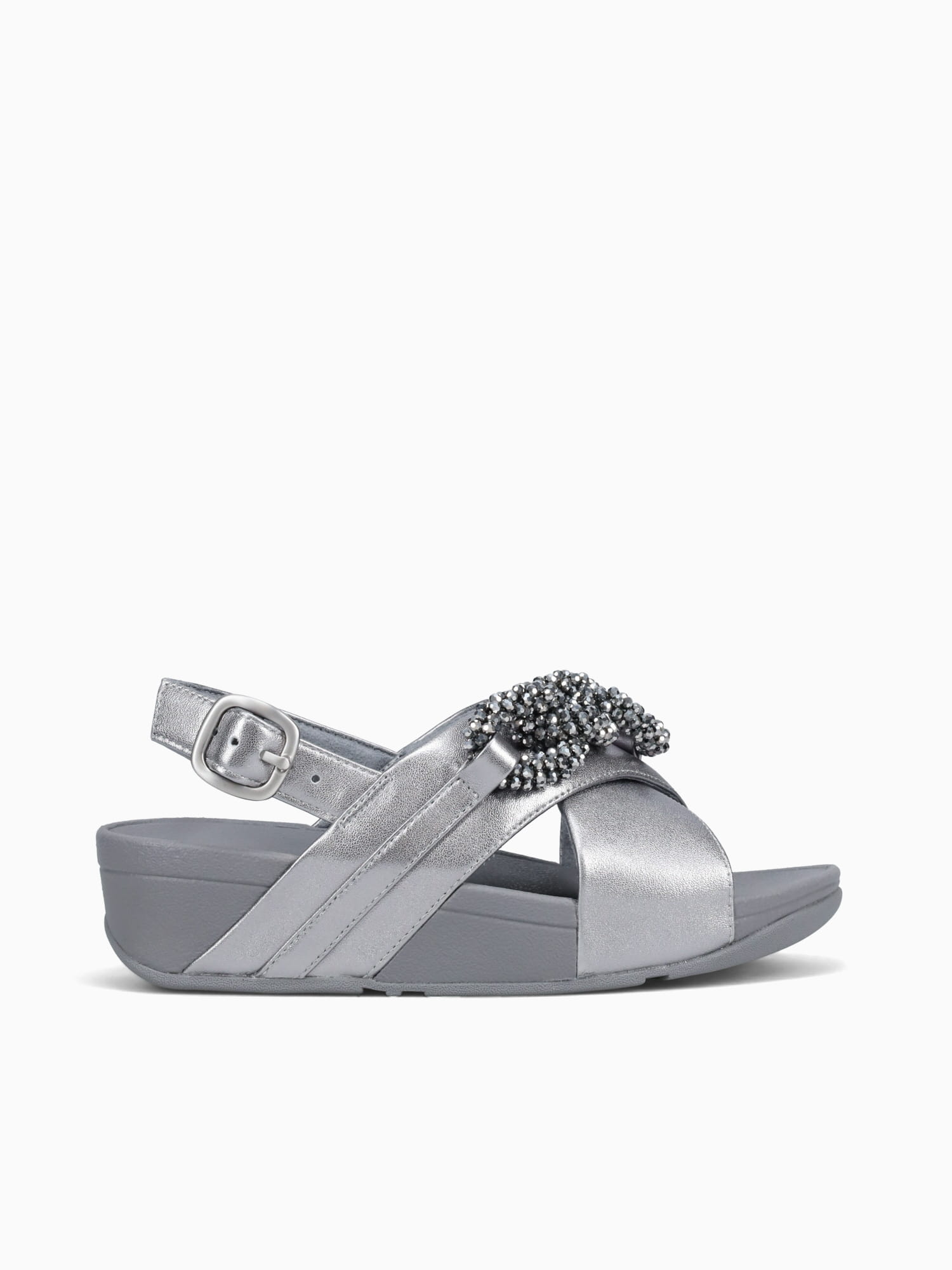 Lulu Beadedchain Silver Leather Silver / 5 / M