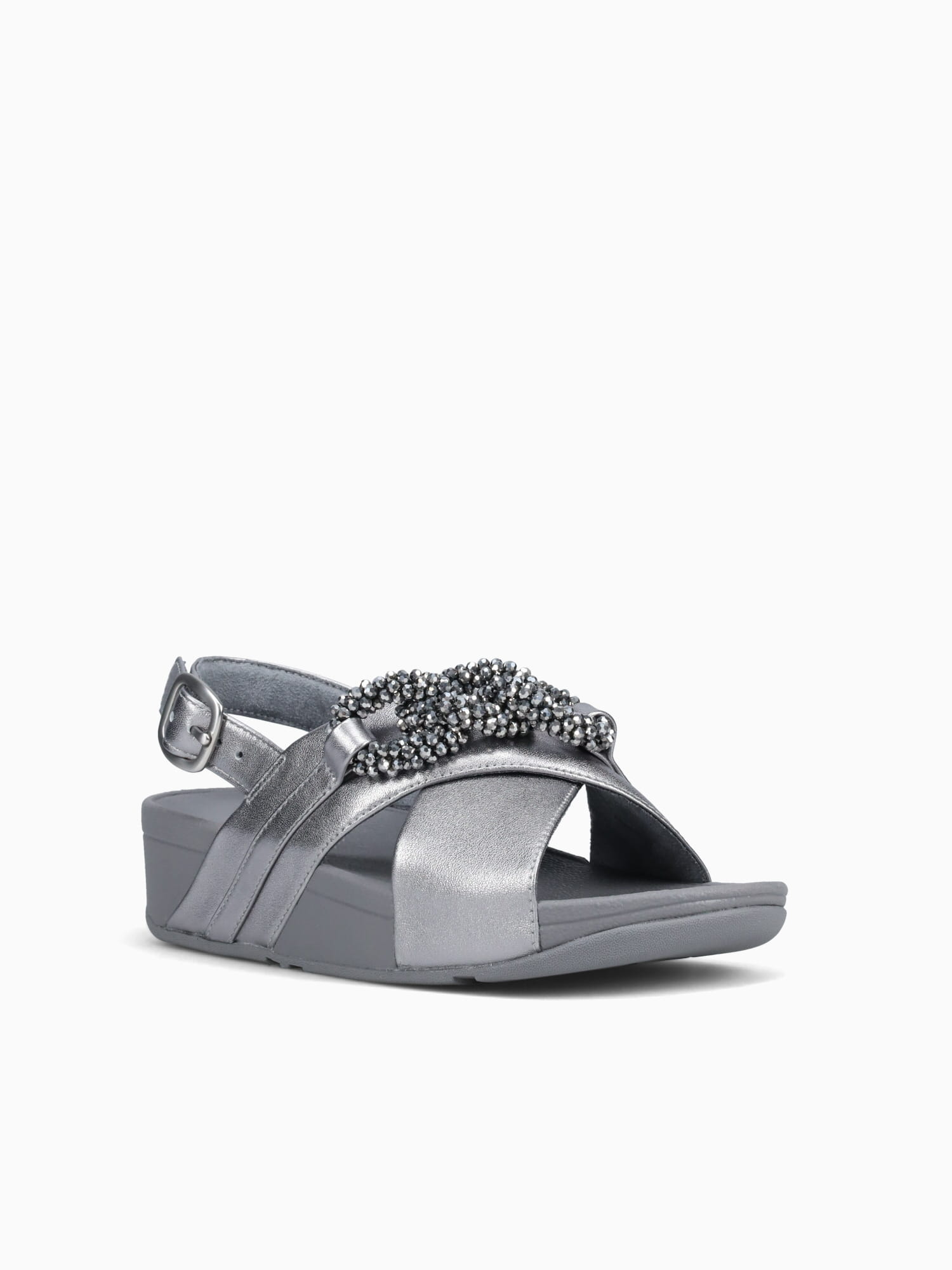 Lulu Beadedchain Silver Leather Silver / 5 / M