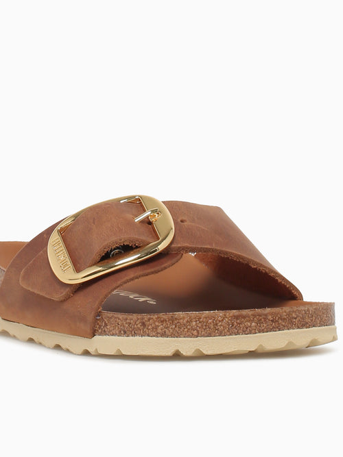 Madrid Big Buckle Cognac Leather Tan / 36 / M