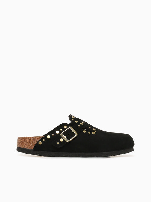 Boston Rivet Black Suede Black / 5 / M