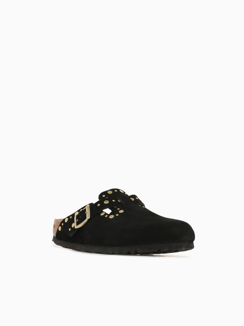 Boston Rivet Black Suede Black / 5 / M