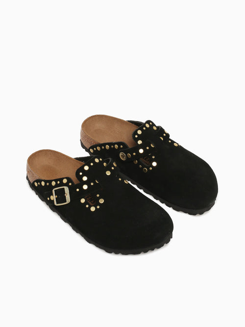 Boston Rivet Black Suede Black / 5 / M
