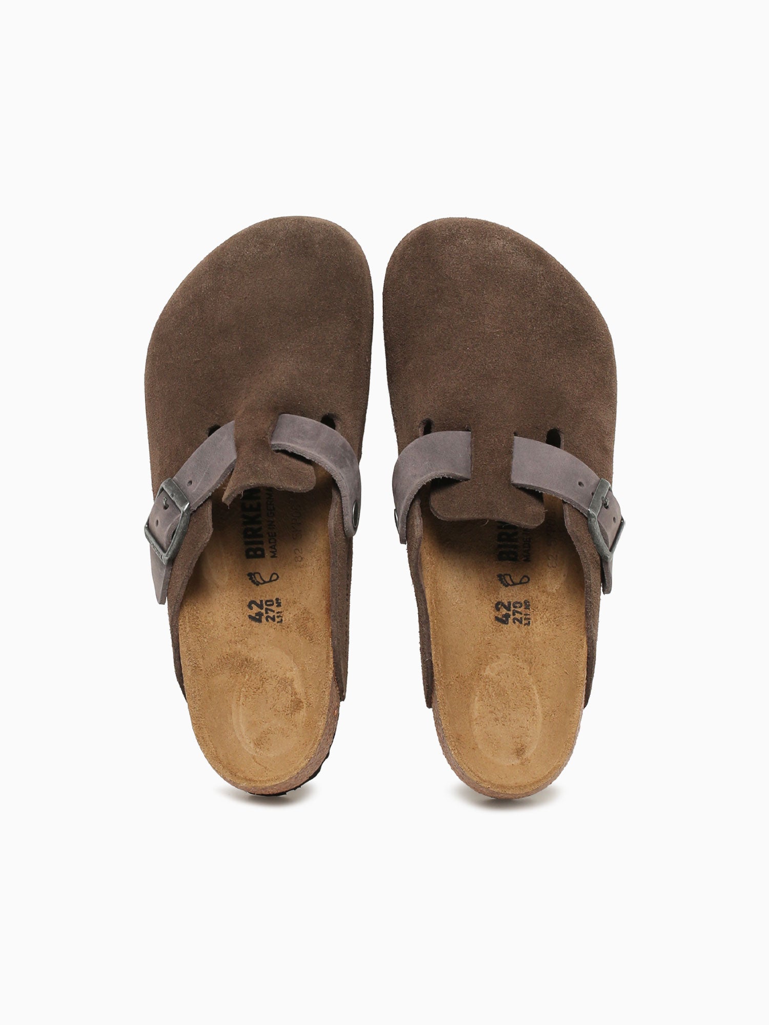 Boston Gray Suede Oiled Grey / 41 / M