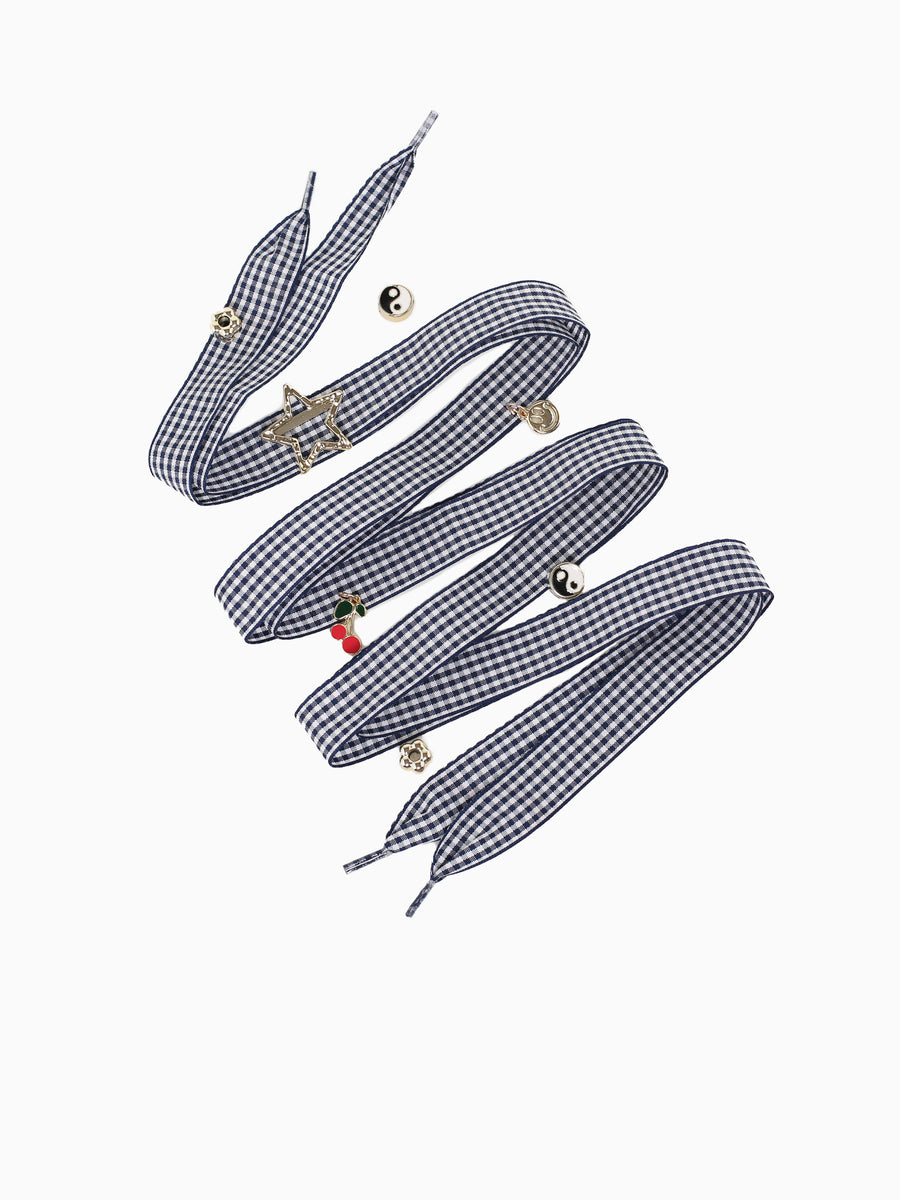 Black And White Lace Charm Kit Black White