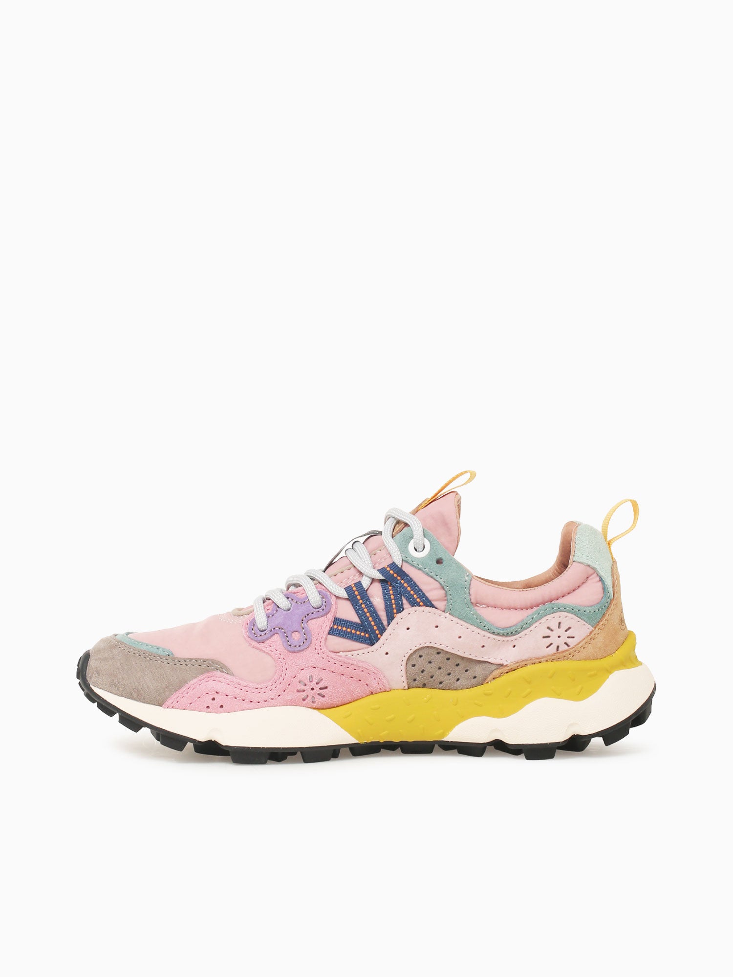 Yamano 3 Woman Grey Pink suede Nylon Grey Multi / 36 / M