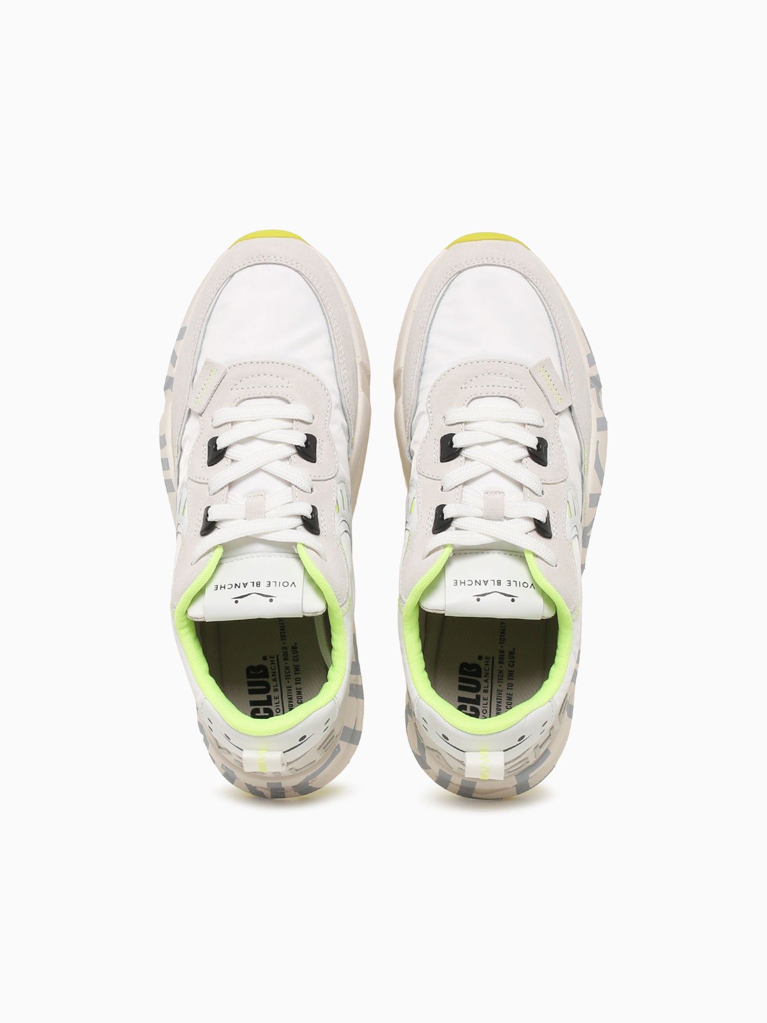 Club 01 White Yellow suede Nylon White Multi / 41 / M