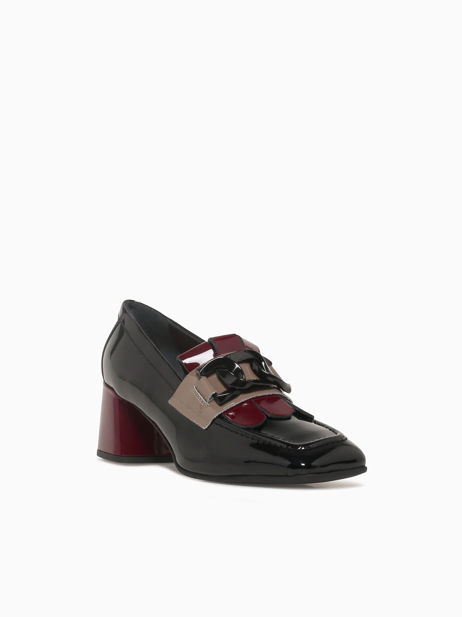 9306 Nero Bordo Taupe vernice Black / 36 / M