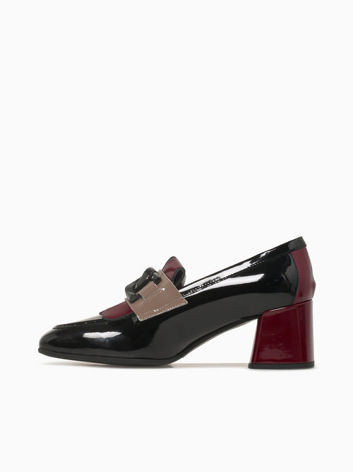 9306 Nero Bordo Taupe vernice Black / 36 / M