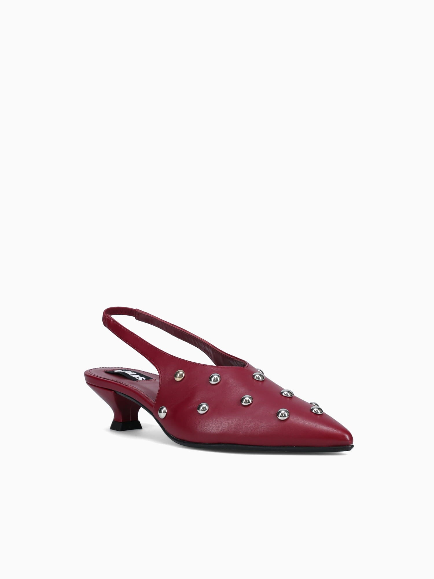 Eros Studs Burgundy Leather Wine / 36 / M