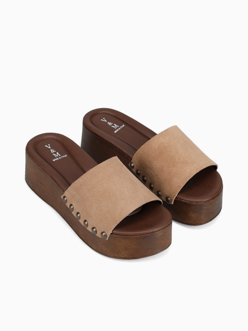 1164 Taupe Suede Taupe / 36 / M