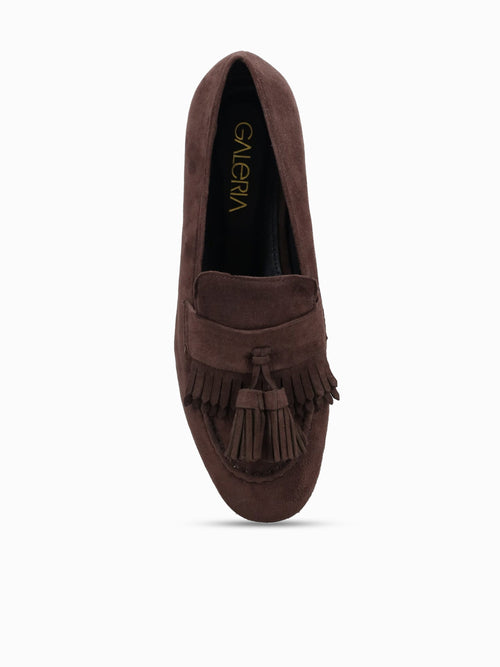 Xana Chocolate Suede Brown / 5 / M