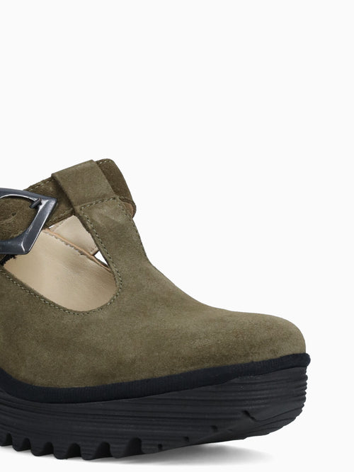 Yald598fly Aspen Green Suede Dark Green / 36 / M