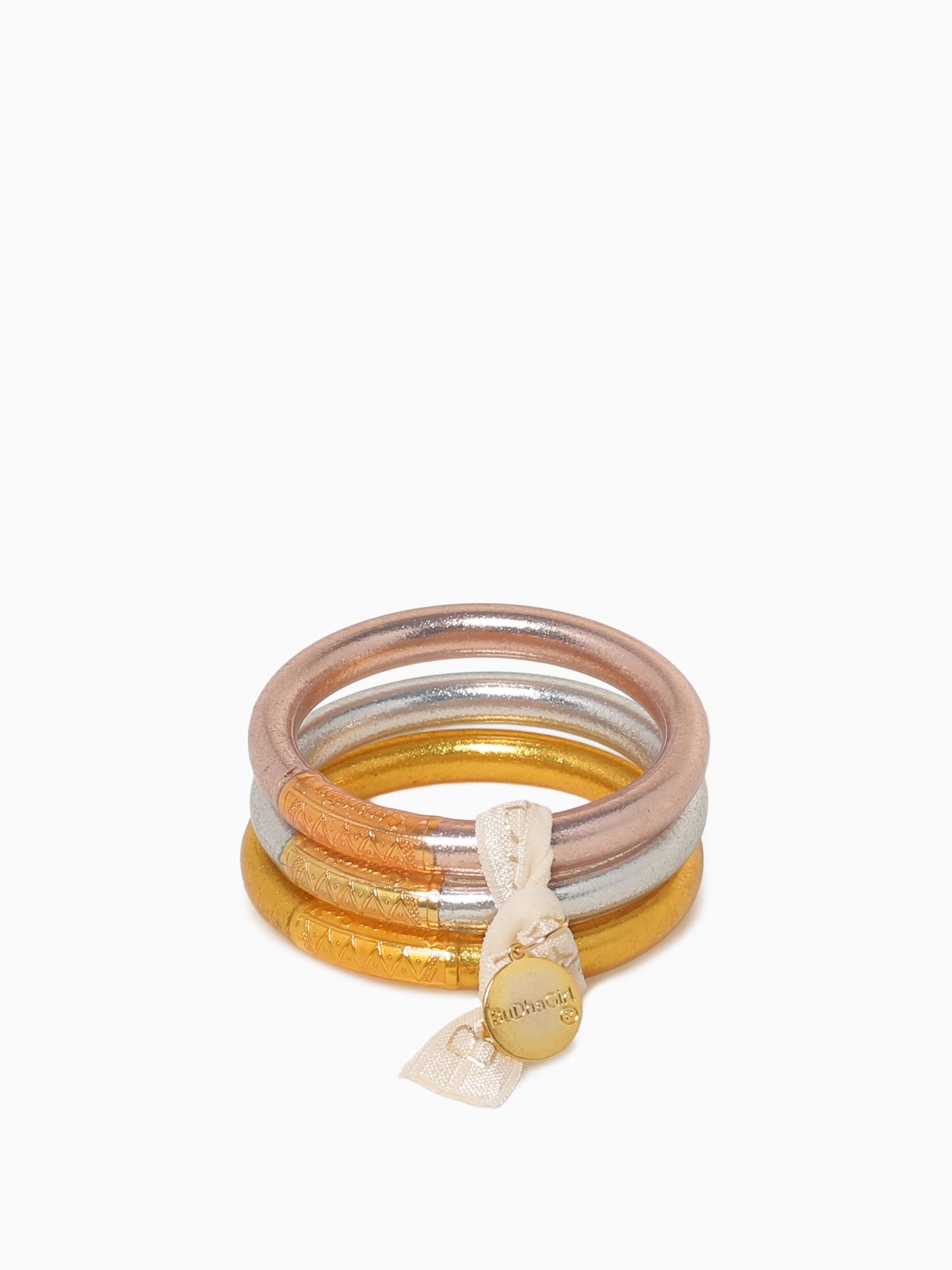 Budhagirl Tzubbie Budhagirl Silver Bangles Mixed Gold Tzubbie All