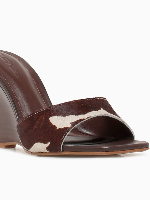 Martex Cow Print Pony Hair Brown Multi / 5 / M