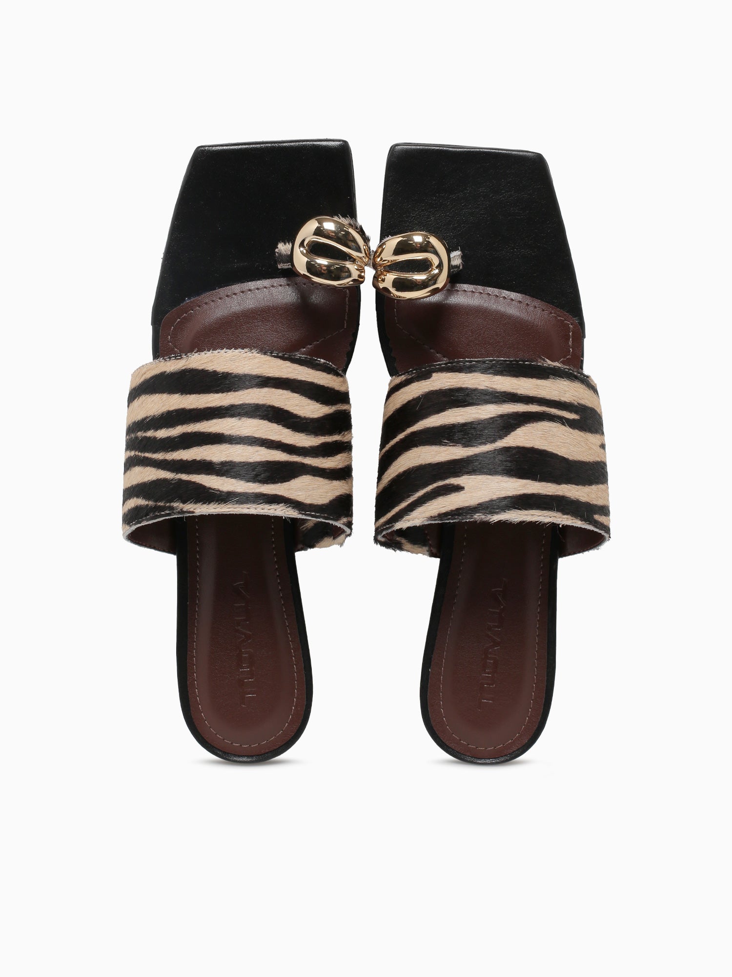 Merced Zebra Pony Hair Black White / 5 / M