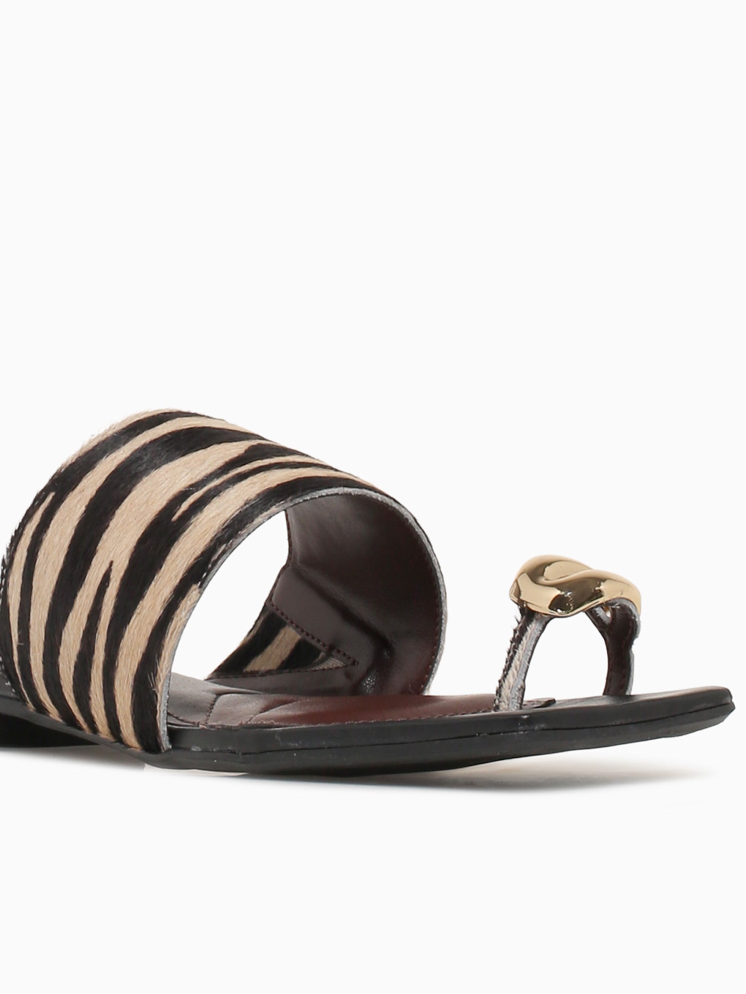 Merced Zebra Pony Hair Black White / 5 / M