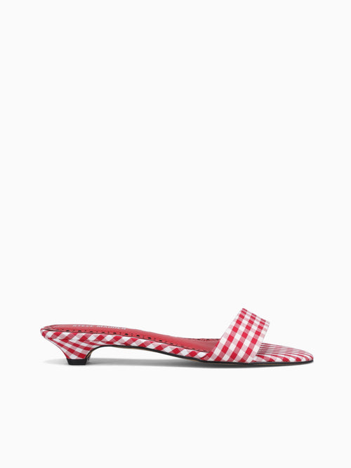 Berry Red Ginghan Fabric Red / 5 / M