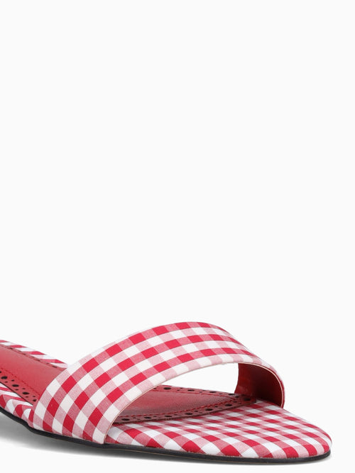 Berry Red Ginghan Fabric Red / 5 / M