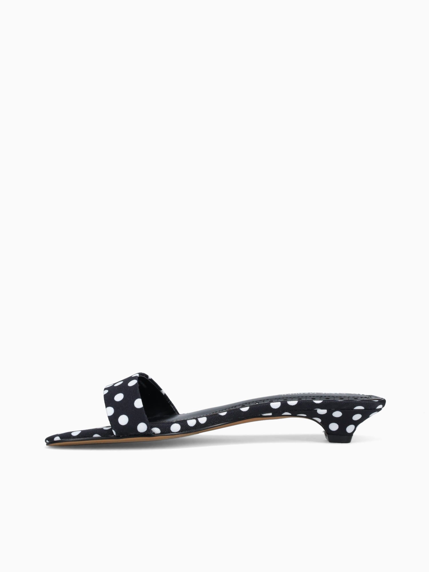 Berry Black Polka Dot Fabric Black White / 5 / M