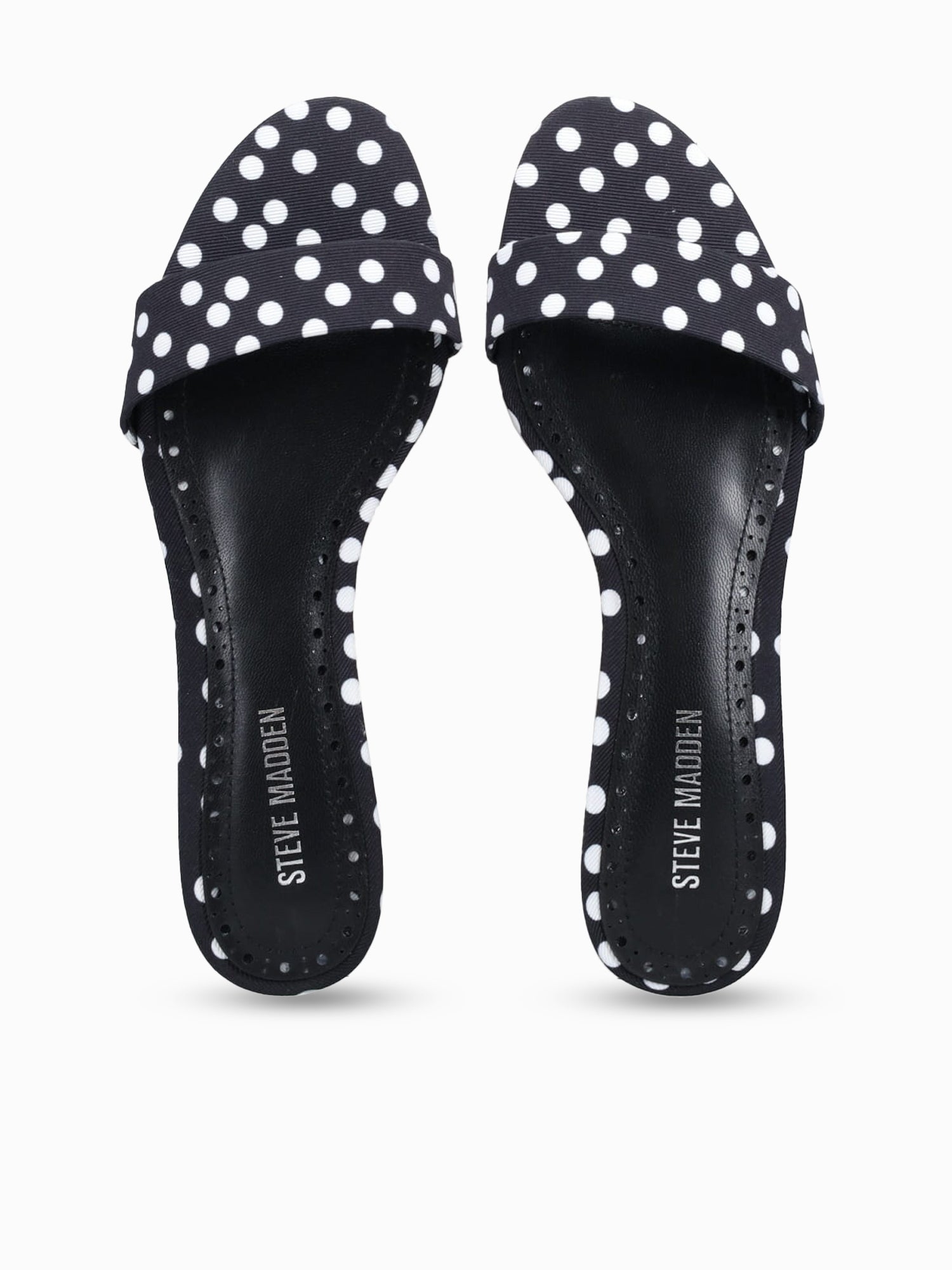 Berry Black Polka Dot Fabric Black White / 5 / M