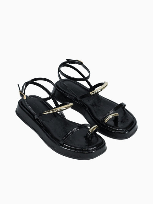 Frenchies Black Verniz Molhado Black / 5 / M