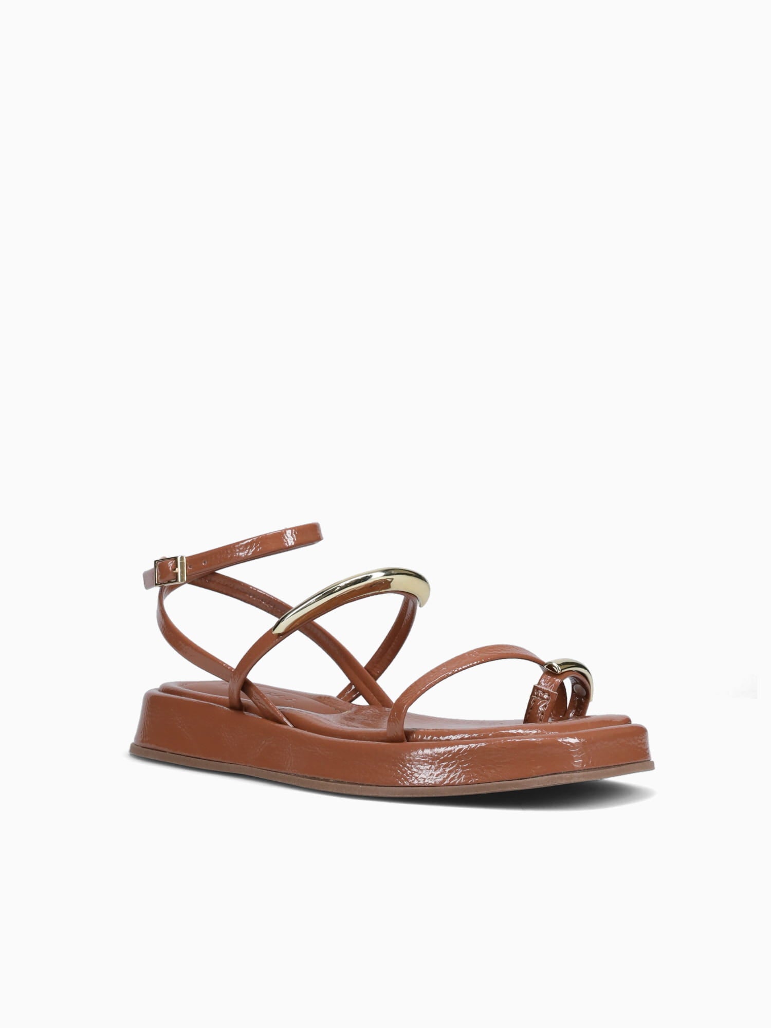 Frenchies Caramelo Verniz Molhado Tan / 5 / M