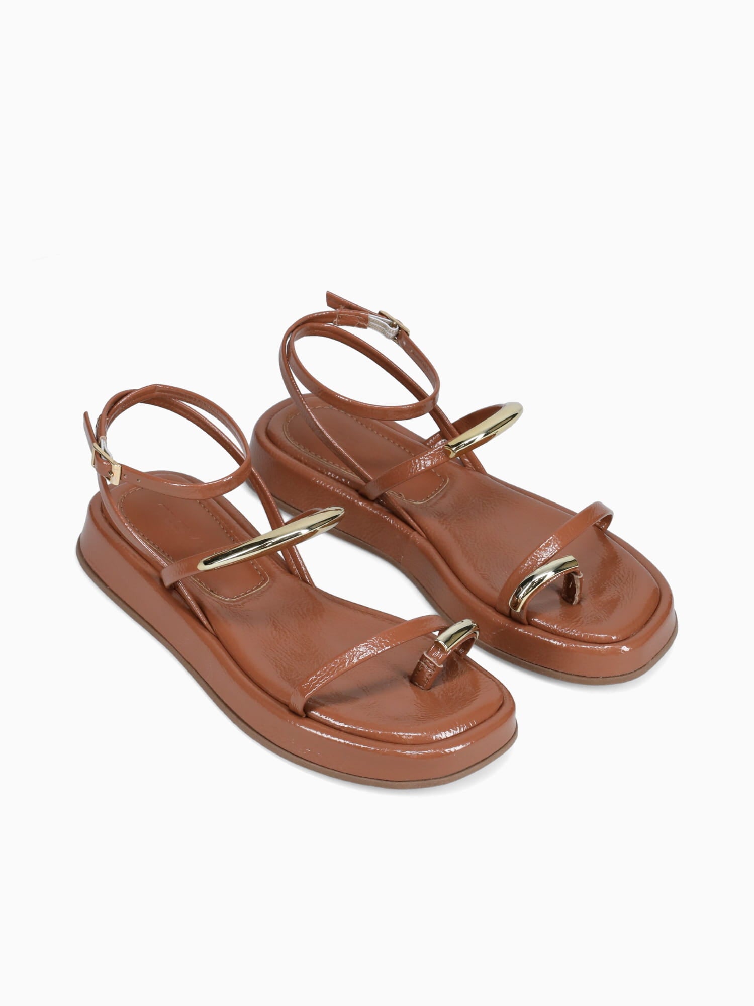Frenchies Caramelo Verniz Molhado Tan / 5 / M