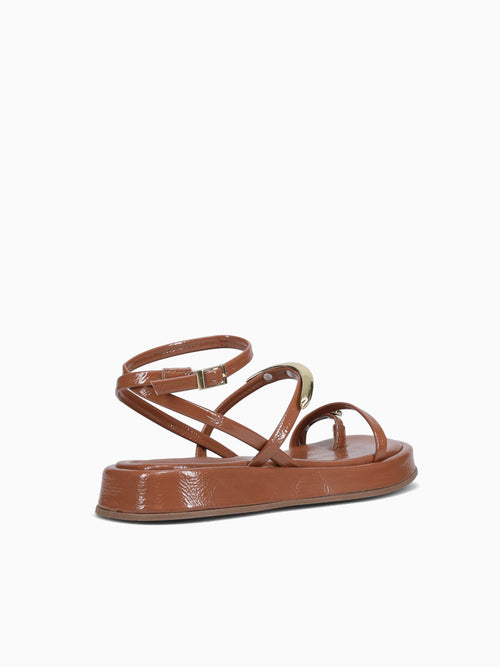 Frenchies Caramelo Verniz Molhado Tan / 5 / M
