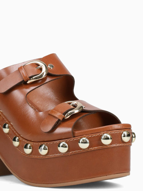 Lilo Conhaque Ouro bulgari leather Cognac / 5 / M