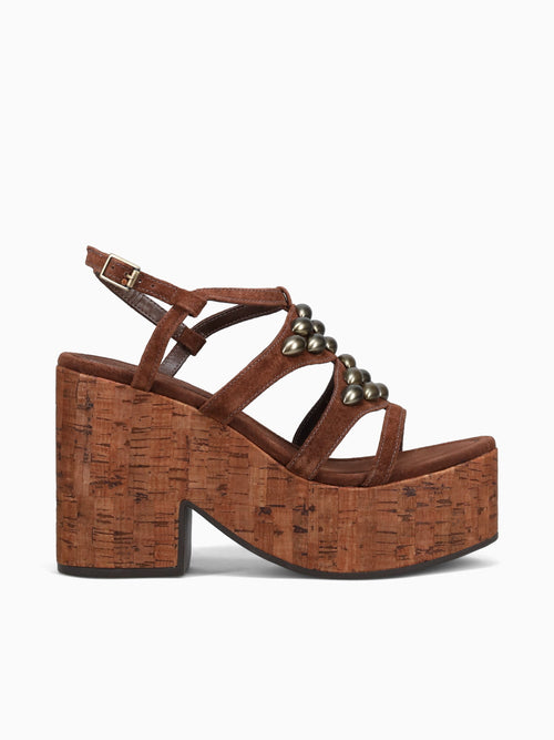 Malie Cacau Bronze suede leather Brown / 5 / M