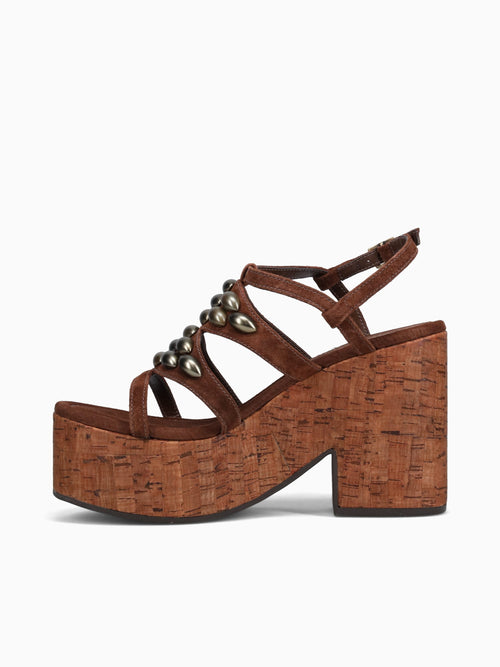 Malie Cacau Bronze suede leather Brown / 5 / M