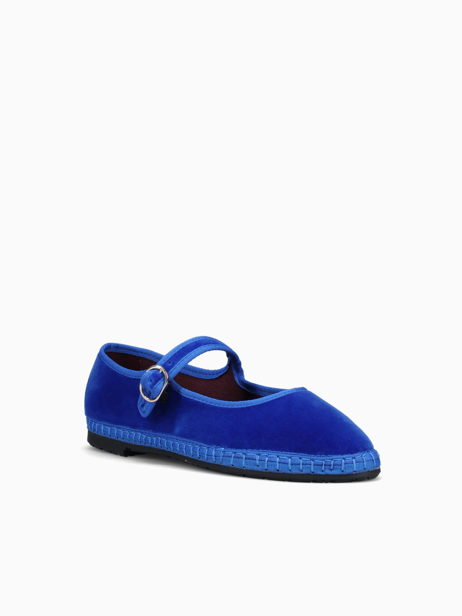 Mary Jane Oe Blue Velvet Blue / 5 / M