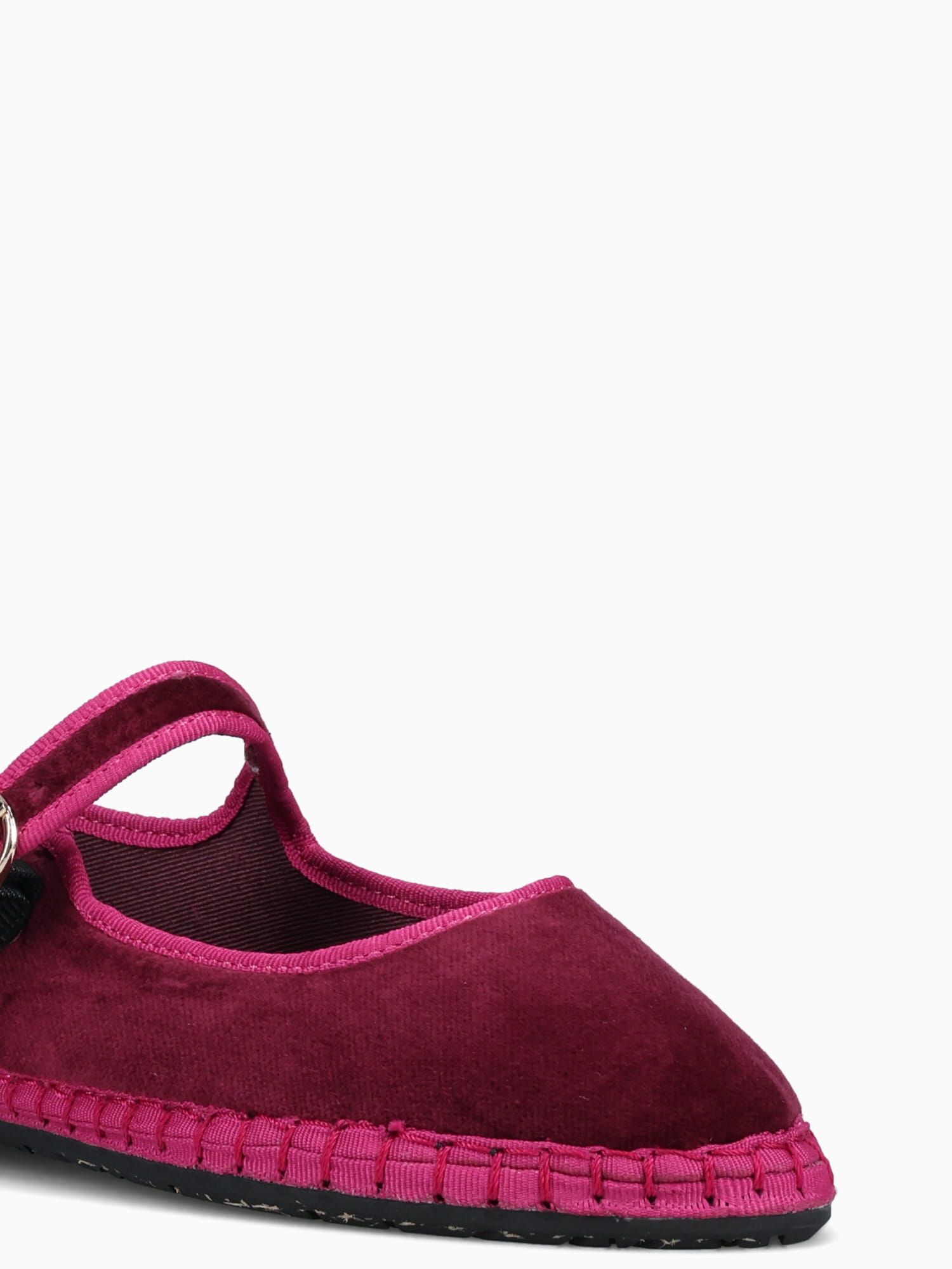 Mary Jane Ursula Burgundy Velvet Dark Red / 5 / M