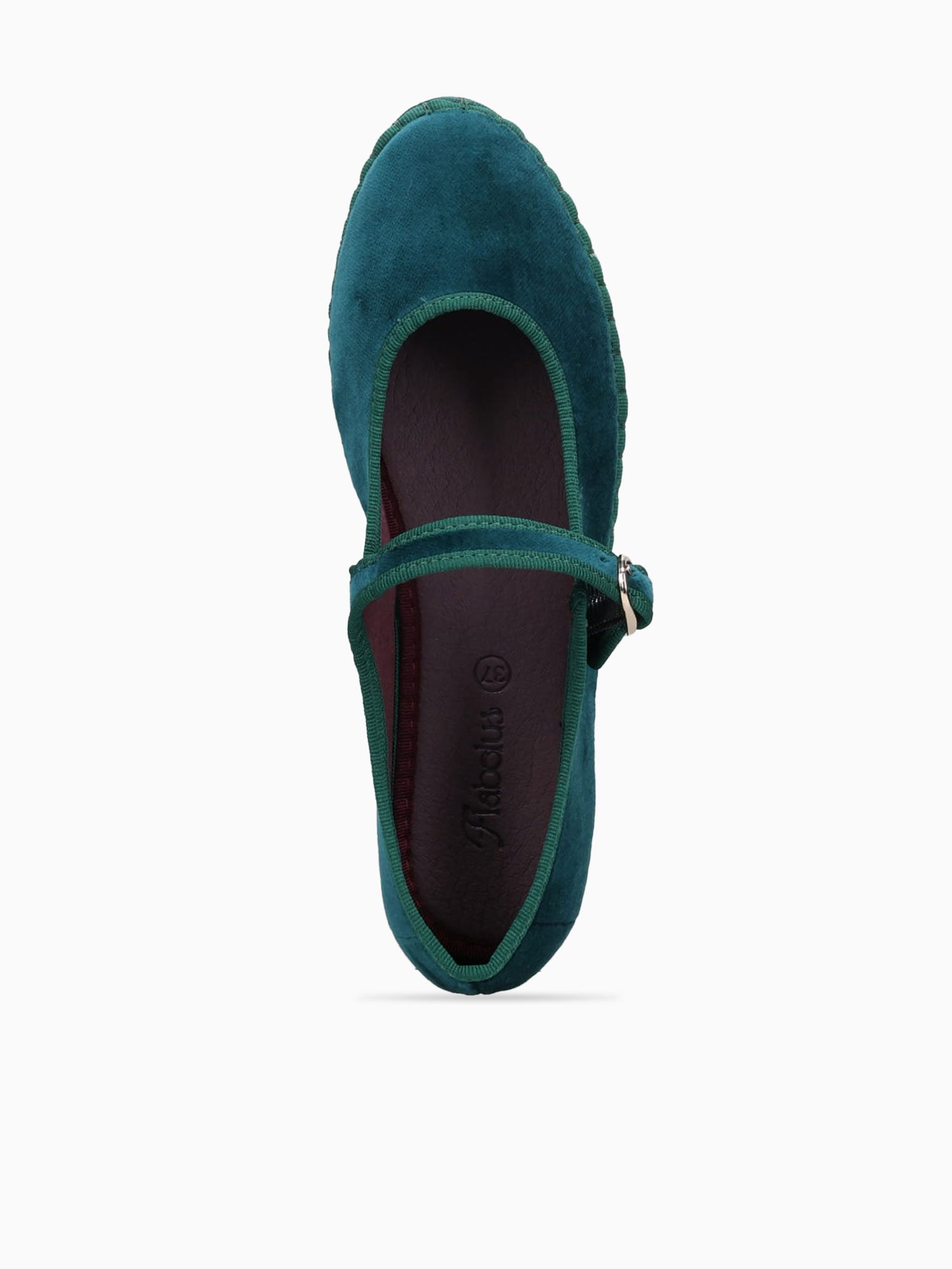 Mary Jane Leonor Dark Green Velvet Green / 36 / M