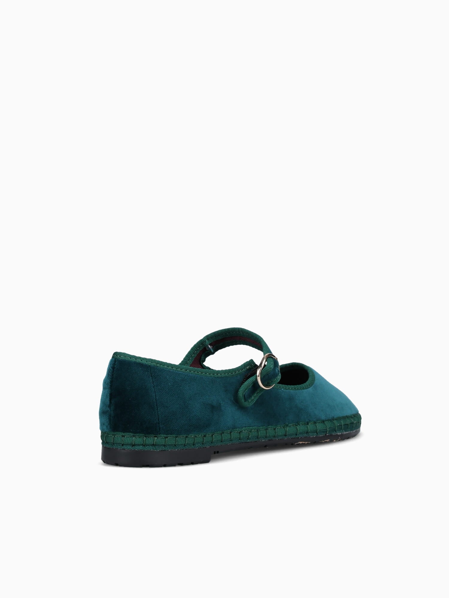 Mary Jane Leonor Dark Green Velvet Green / 36 / M