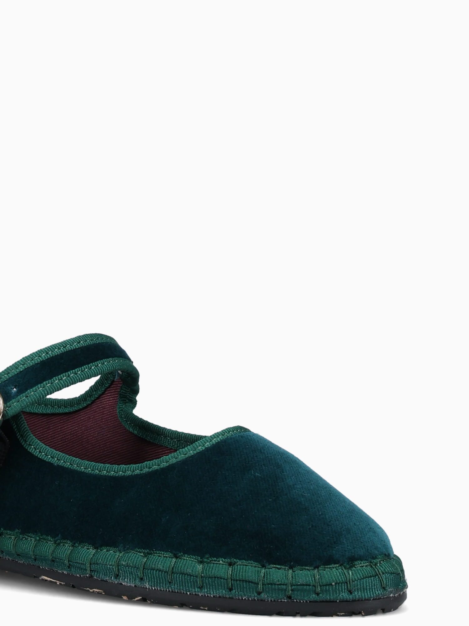 Mary Jane Leonor Dark Green Velvet Green / 36 / M