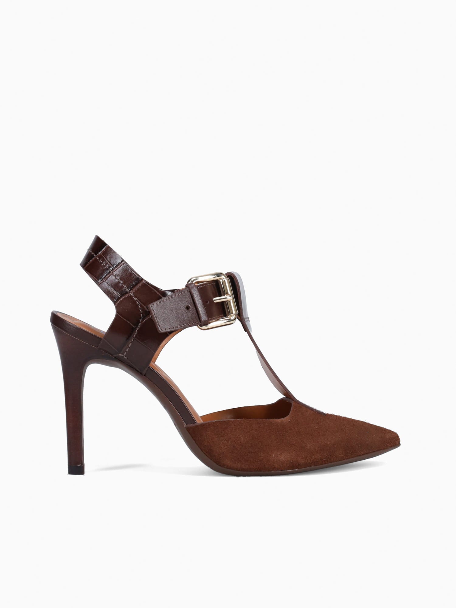 Ginger Brown Kid Suede Brown / 5 / M
