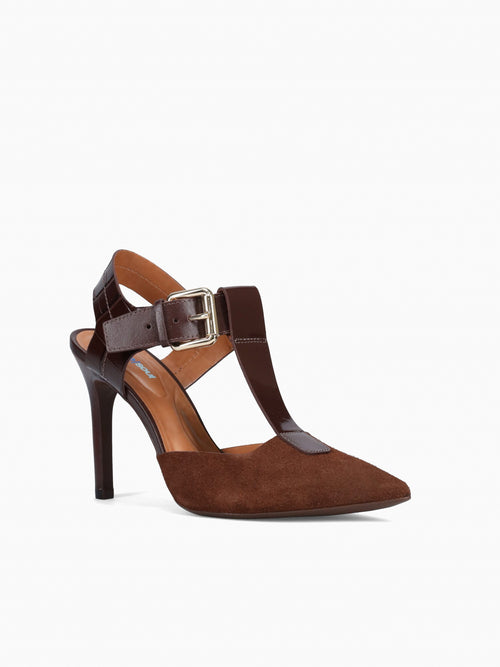 Ginger Brown Kid Suede Brown / 5 / M