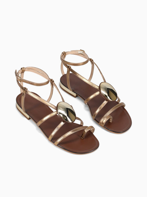 Riccarda Bronze Cristal Leather Bronze / 5 / M