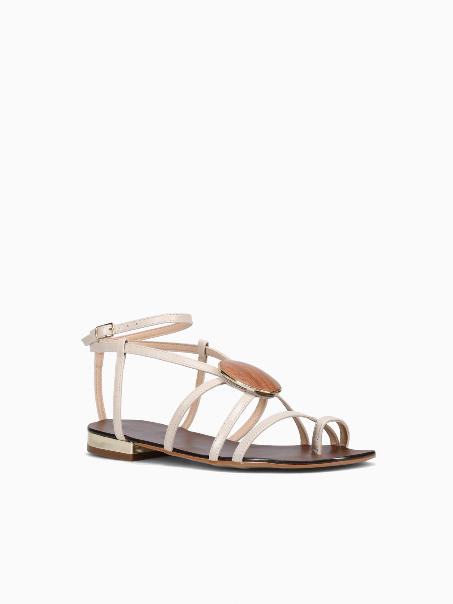 Riccarda Off White Leather Off White / 5 / M