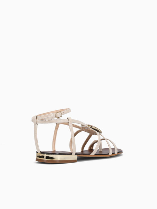 Riccarda Off White Leather Off White / 5 / M