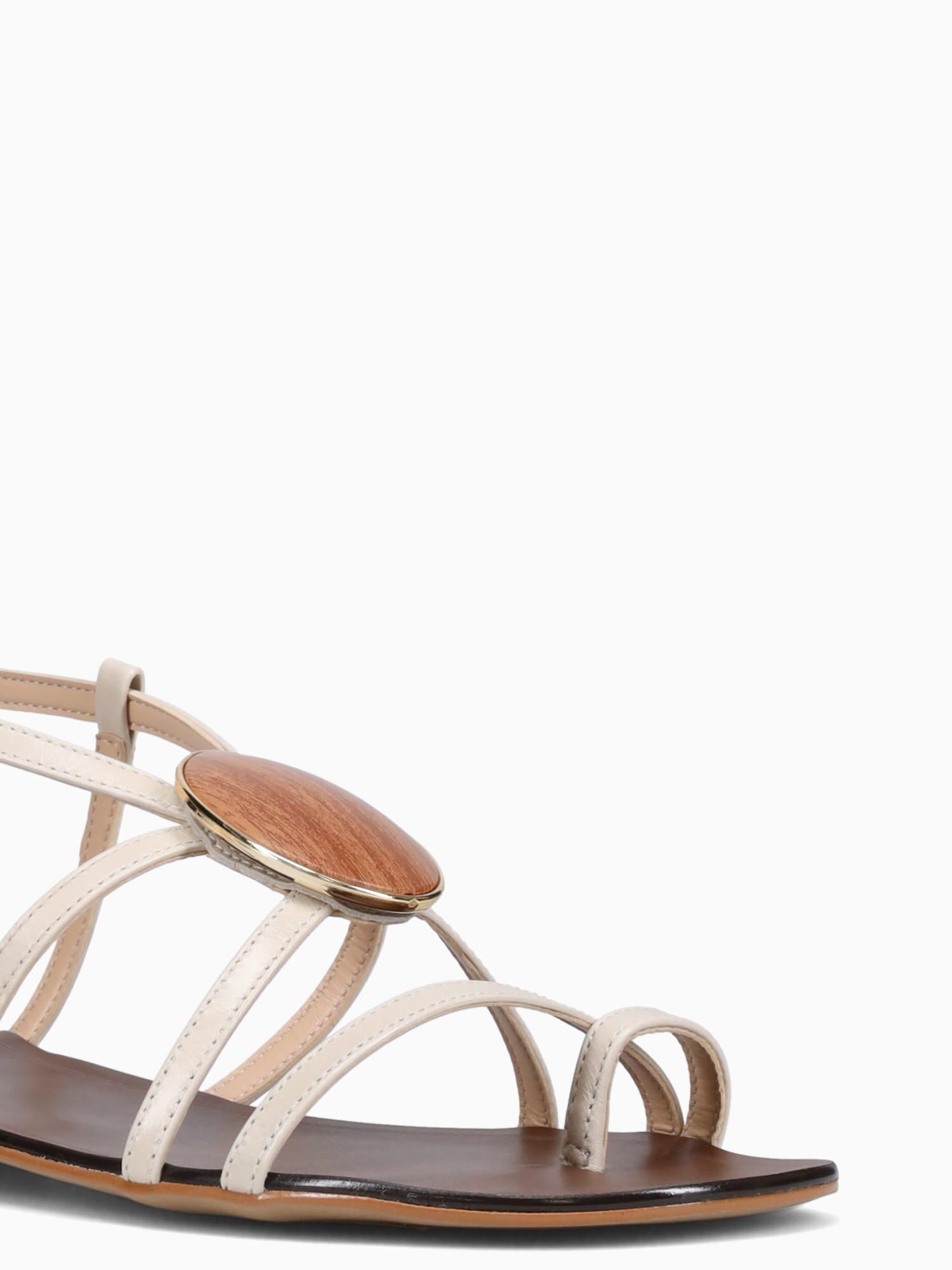 Riccarda Off White Leather Off White / 5 / M