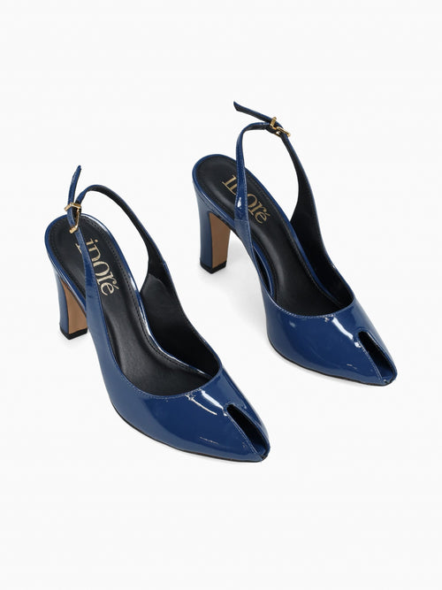 Marie Blue Patent Blue / 5 / M