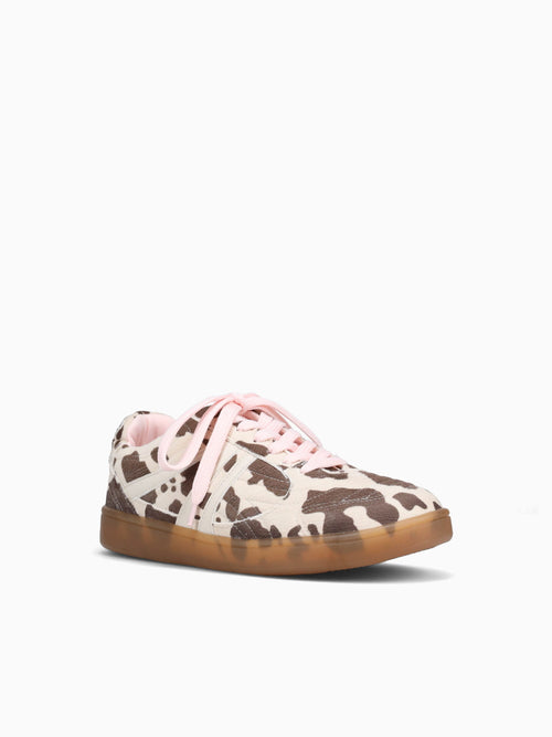 Bessie Cow Print Brown Multi / 5 / M
