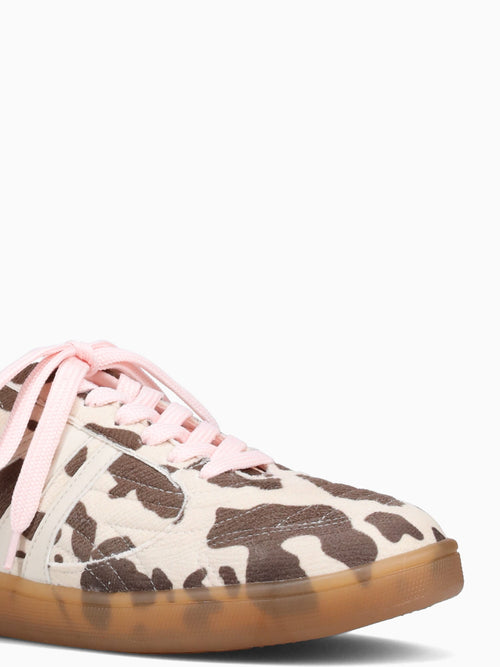 Bessie Cow Print Brown Multi / 5 / M
