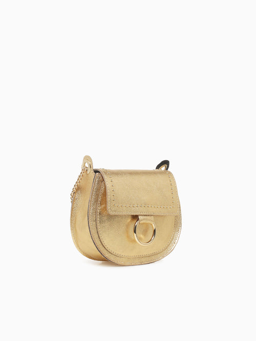 Peach Ring Crossbody Gold Gold