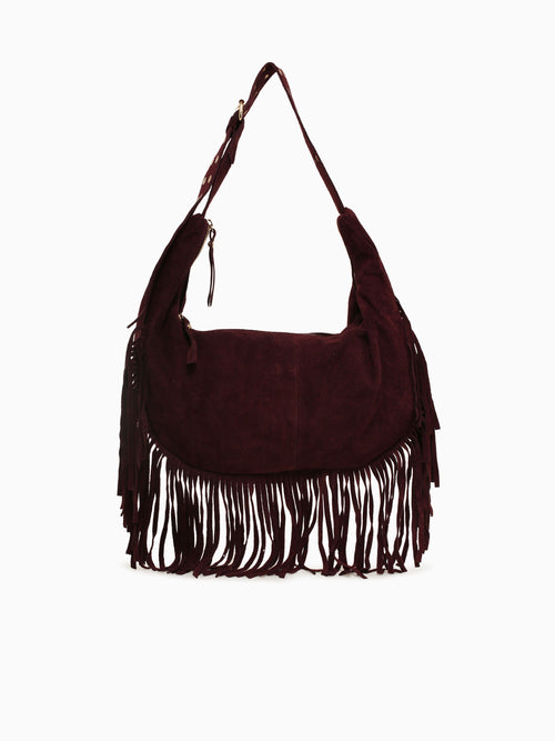 Fringe Shoulder Bag Red Red