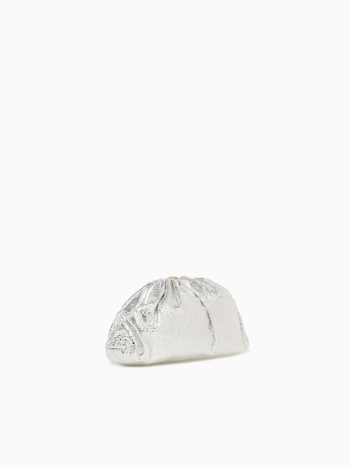 Ava Clutch Silver Silver